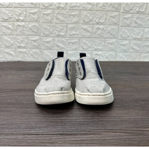 TOMS Cordones Cupsole Trainers Shoes Children's US Sz 8 Unisex Canvas Kids White - Picture 1 of 7